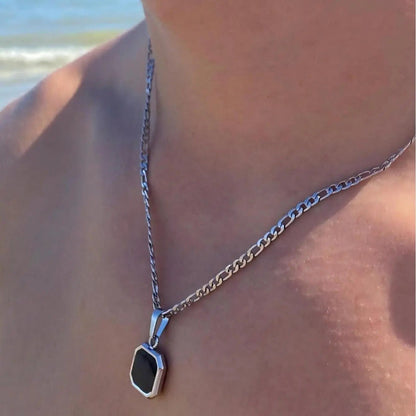 Obsidian Hex Pendant - LUCIAN